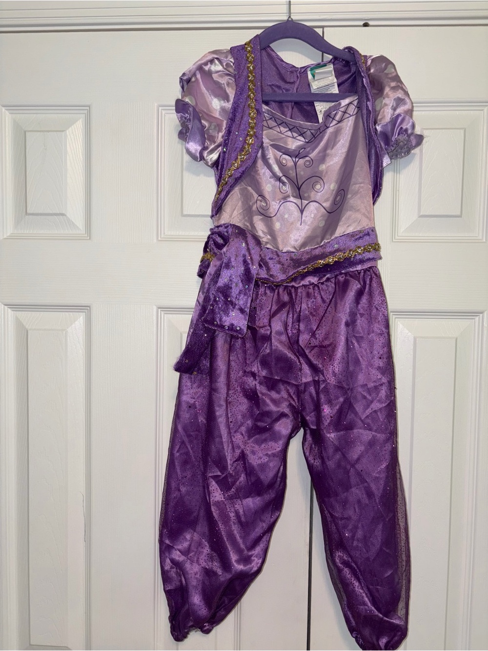 Nickelodeon Shimmer and Shine Girls Costume Jumpsuit Purple 3T-4T Outfit